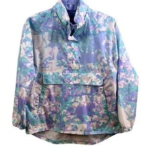 Lauren James Floral Anorack Camo Hooded Rain Jacket Coat Wind‎ Breaker Medium